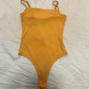 Mustard yellow bodysuit